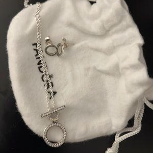 Pandora necklace and earring set